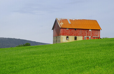 Fototapeta na wymiar Old farm in Rissa, Norway