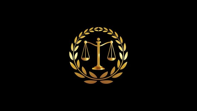 Golden Laurel Wreath Frame on Black Background: Symbol of Victory, Achievement, and Prestige
