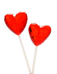 Two heart shaped lollipops for Valentine's Day from my Valentine series