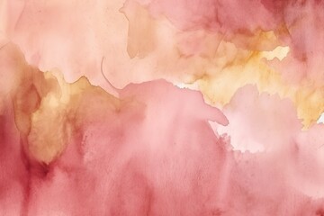 Obraz na płótnie Canvas abstract watercolor texture pink gold. generated ai