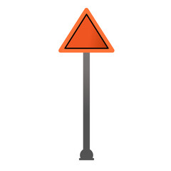 blank road sign