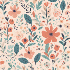 Rustic Flower Pattern