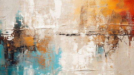 Modern Painting Banner. Contemporary Art Texture. Generative AI