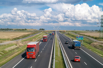 Highway a4 in Poland