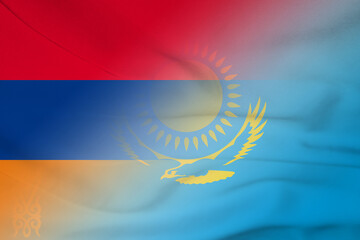 Armenia and Kazakhstan government flag international relations KAZ ARM