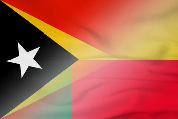 East Timor and Benin national flag international contract BEN