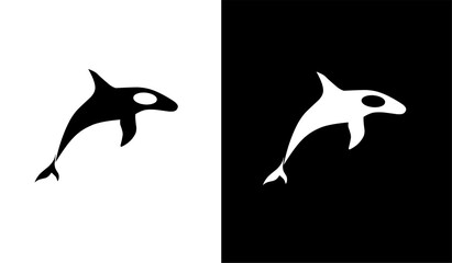 Illustration vector graphic of template logo orca whale © Ardi
