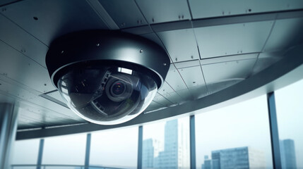 Security camera created with generative AI technology
