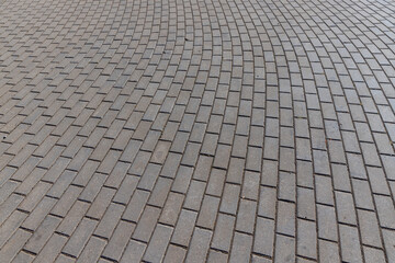 part of the road made of concrete tiles