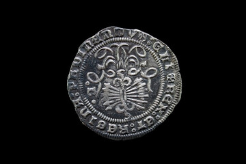 Silver Real of the Catholic Kings (1469-1504) minted in Burgos, Spain