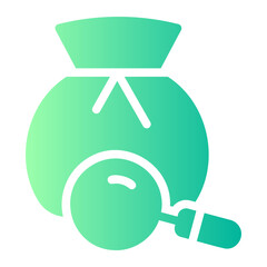 money bag gradient icon