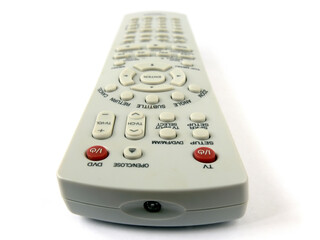 TV/video/DVD remote control; wide angle shot; differential focus