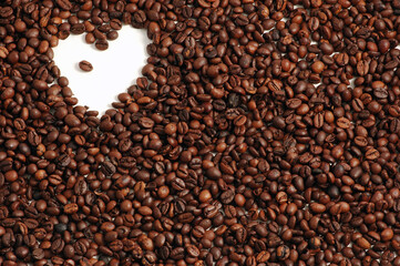 Coffee Background with Heart