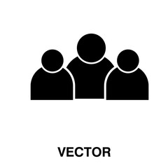 people icon vector flat illustration on white background..eps