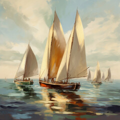 Sail Boat Illustration