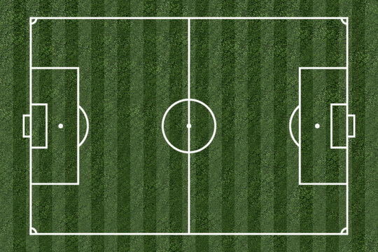 Football field as a illustration / image combination