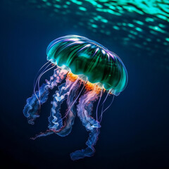 クラゲの競演8:AI生成
