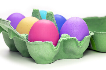 some colorful eggs for easter