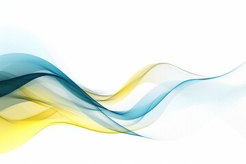 Naklejka premium Abstract wallpaper Smooth Soothing Silk Wave, Ai Generative