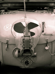 propeller of old amphibious vehicle