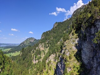 landscape with blue sky