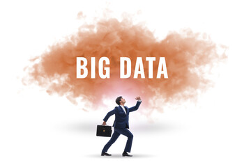 Big data concept with business people