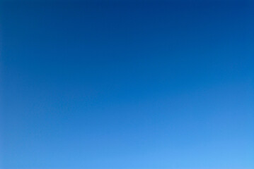 Clear blue sky.