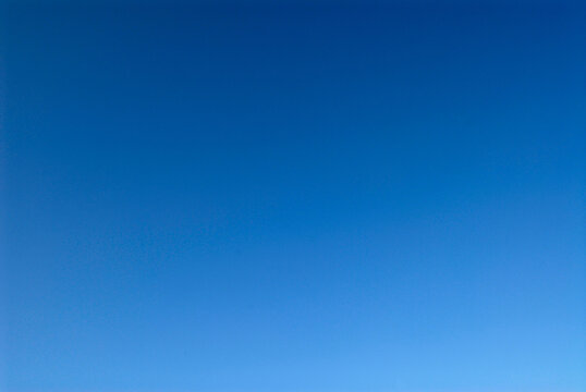 Clear blue sky.