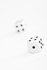 Two dices isolated on white