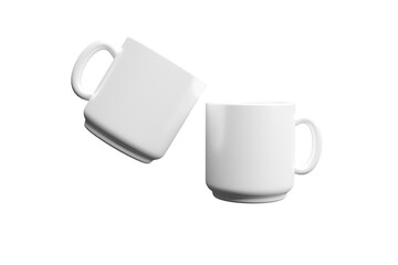 white mug mockup. Mug empty mock-up