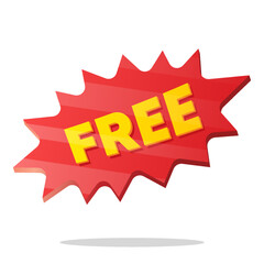 free label element, badge stickers free