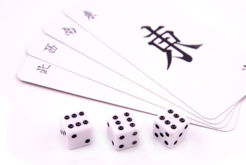Chinese Mahjong Game - Dice playing in North Direction