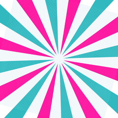 blue and pink abstract background with rays