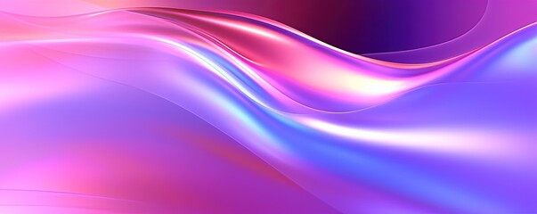 Abstract Liquid Swirls on Holographic Fluid Neon  Pink and Blue Liquid Abstraction Dreams Flow Dynamic Spectrum of Colors Background ,Ai Generative