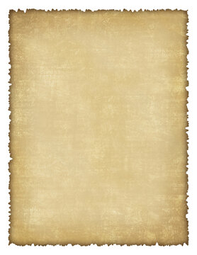 Old and used parchement with brown background