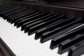 Piano Key Closeup  Shallow depth of field