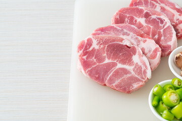 fresh pork neck raw or collar pork