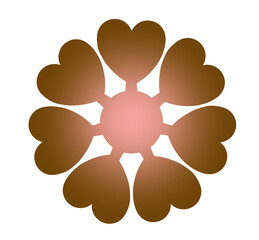 Gradient Flower illustration for decorative design