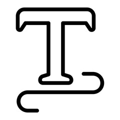 typing line icon