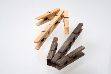 Ordinary clothespins can be used in any situations