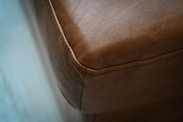 vintage brown leather sofa texture background