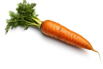 Carrot, isolated on a white background. Fresh, healthy food. Created with generative ai