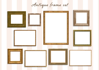 Antique frame set