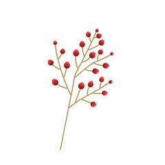 Naklejka premium twig with red fruit
