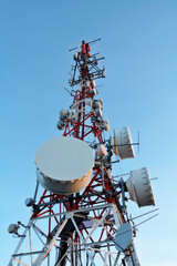Telecommunications antennas tower