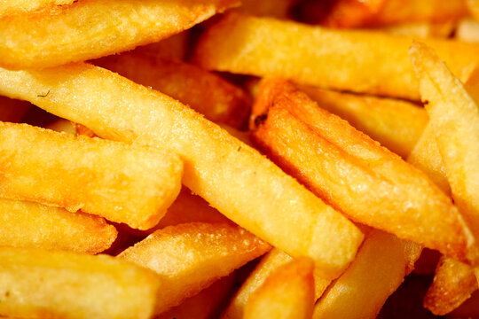 close up photograph of french frie or chips