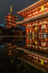 雨の浅草浅草寺