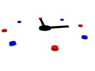 A Computer created image of a clock.