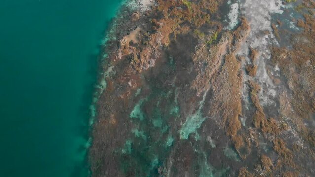 Kelapa Island Aerial Odyssey: Captivating Drone Exploration of Tropical Paradise Pulau Kelapa Bima Indonesia