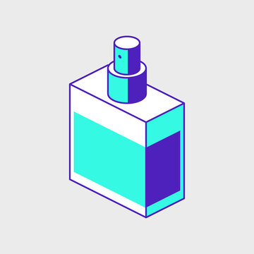 recommend clip art: Perfume isometric vector illustration